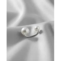 GENERICO - Aro Earcuff de Perlas en Plata 925 para Oreja