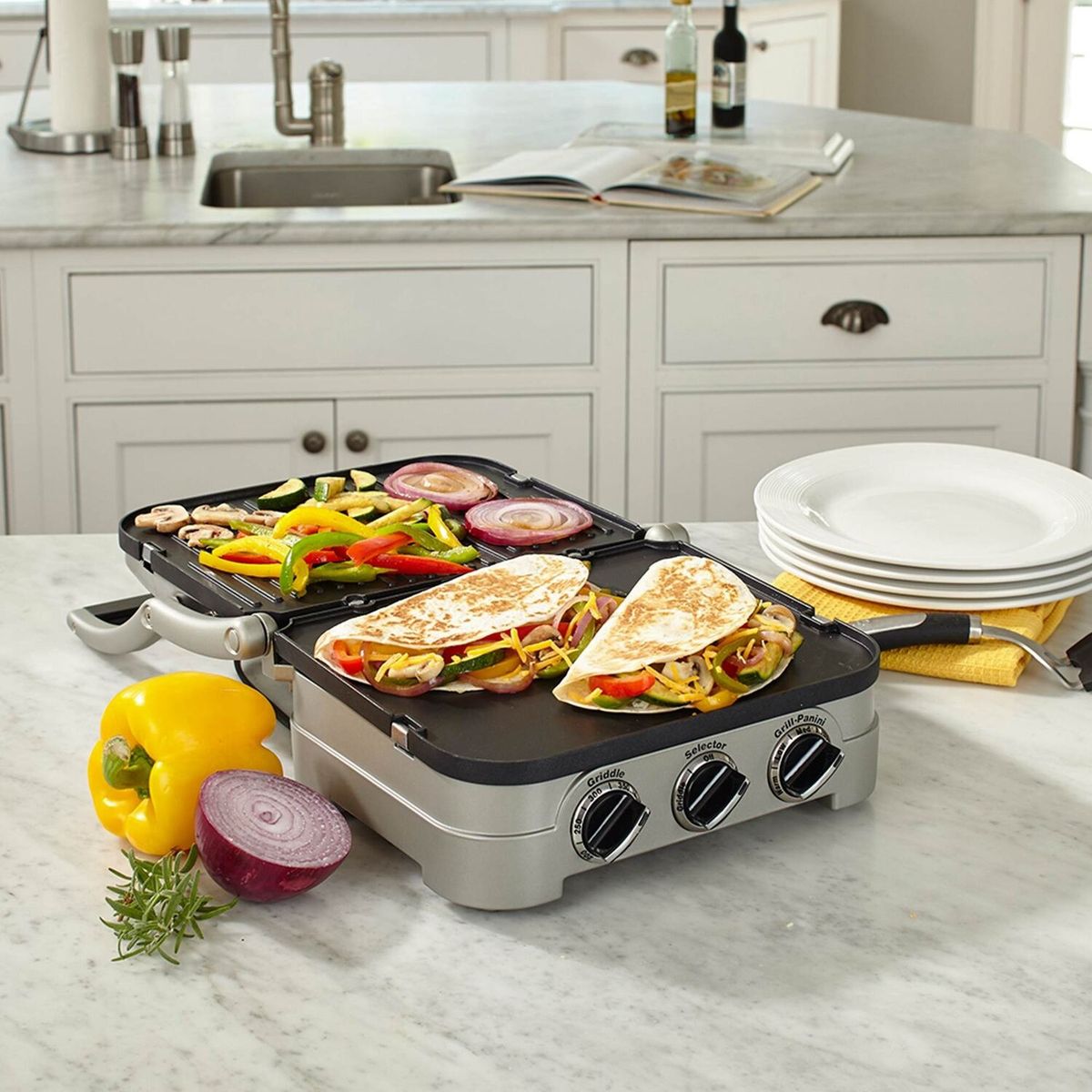 CUISINART - Parrilla Electrica Cuisinart Multifuncional Gr40Cl