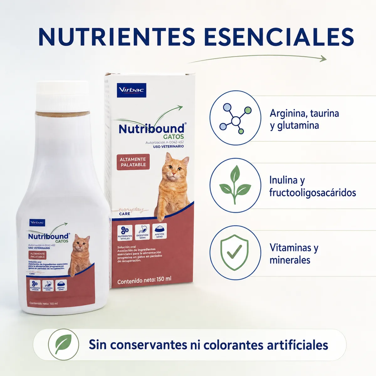 VIRBAC - Nutribound Virbac Gatos Recuperación 150 ml