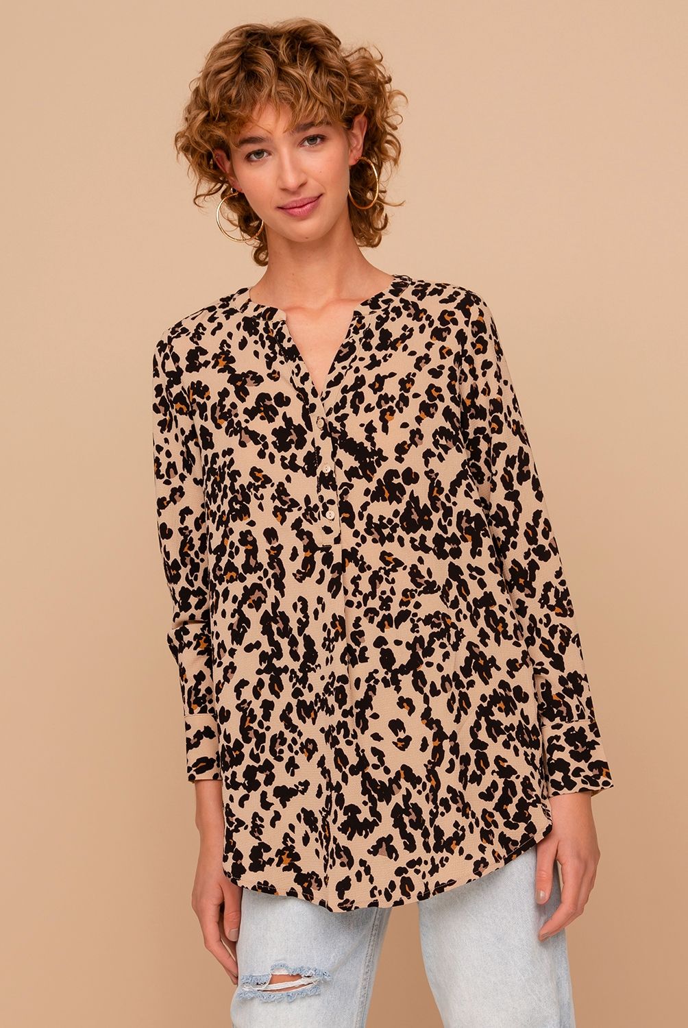 VERO MODA - Blusa Animal Print Mujer