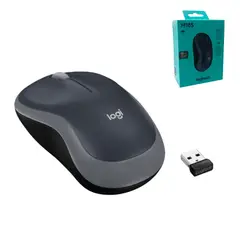 LOGITECH - Mouse Inalámbrico M185 - Negro/Gris
