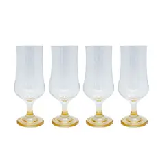 GLASSO - SET 4 COPAS DE VIDRIO CERVEZA MUNICH 400 ML