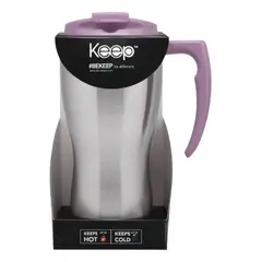 KEEP - Mug Térmico con Mango Violeta 470 ml
