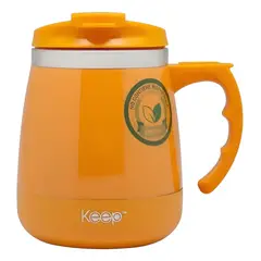 KEEP - Mug Térmico Naranjo con Mango 400 ml