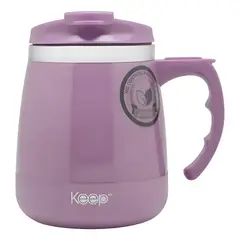 KEEP - Mug Térmico Lila con Mango 400 ml