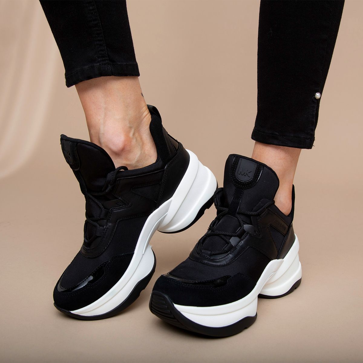 MICHAEL KORS - Michael Kors Zapatilla Urbana Mujer Cuero Negra