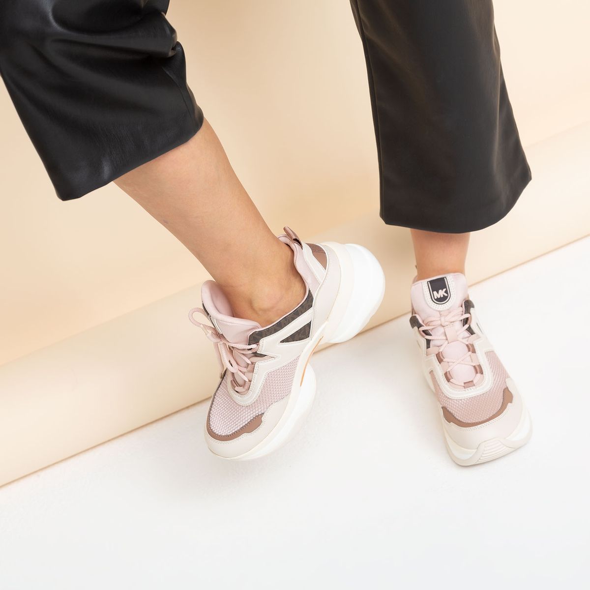 MICHAEL KORS - Michael Kors Zapatilla Urbana Mujer Cuero Rosado