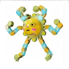 GENERICO - Spinner Mecánico Transformable + Luz Juguete Finger Spinner BELUG