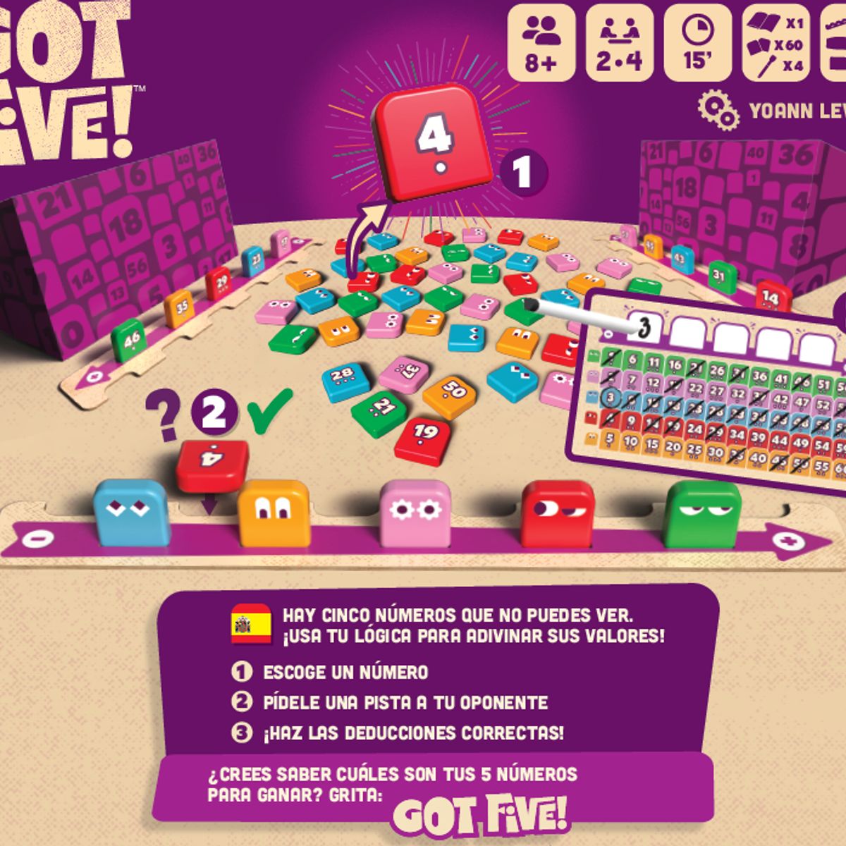 ASMODEE - Got Five -Juego de mesa