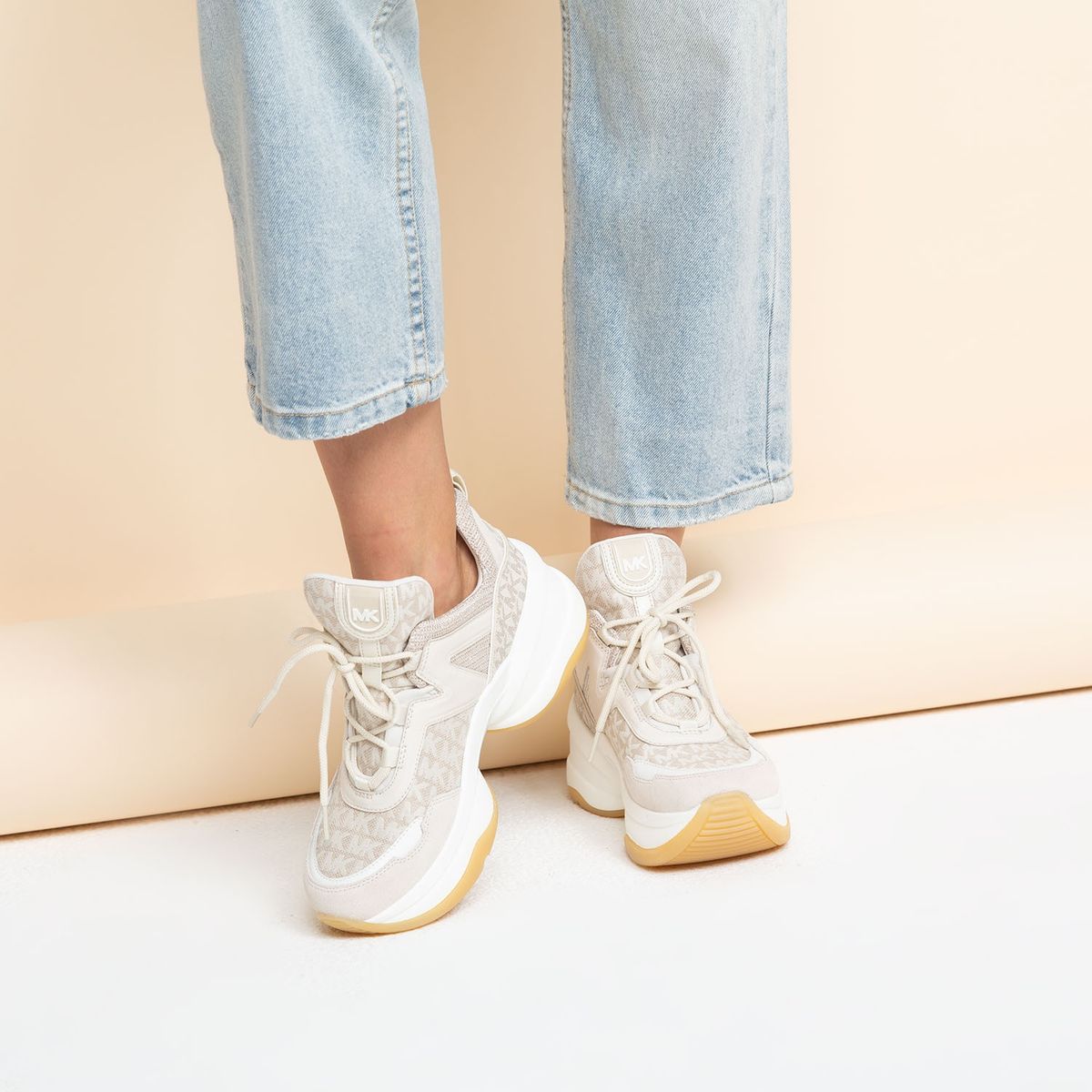 MICHAEL KORS - Zapatilla Urbana Mujer Beige Michael Kors