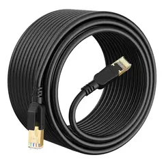 AIZO - Cable De Red 20m Cat8 F/Ftp (40gbps) Negro