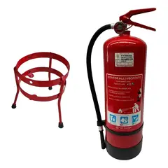 GENERICO - Extintor 6kg Abc + Soporte Tripode Para Negocios Fire BELUG