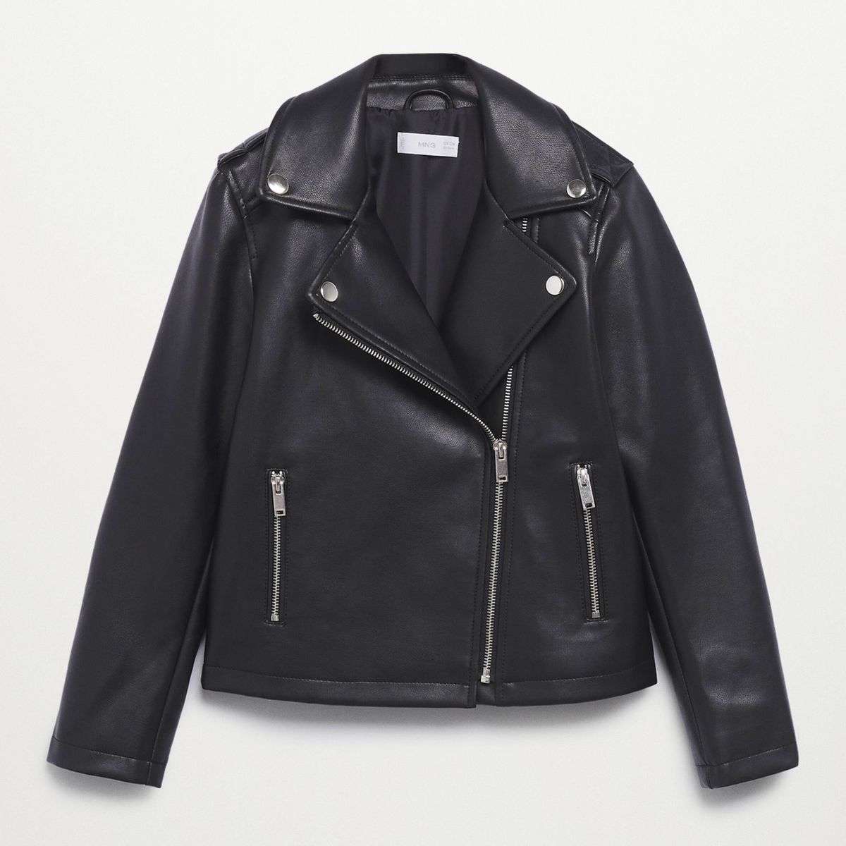 MANGO KIDS - Chaqueta Biker Efecto Piel  Niña