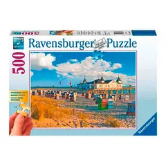 RAVENSBURGER - Puzzle Playa de Ahlbeck 500 Piezas