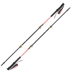 AONIJIE - Bastones de Trekking Telescópicos de Aleación de Aluminio Rosado 2Pcs