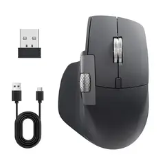 VIDITA - Mouse Ergonómico Inalámbrico Bluetooth 2.4G Recargable USB
