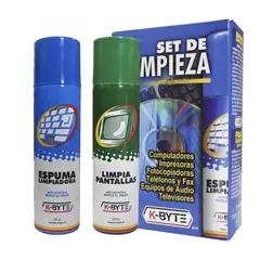 GENERICO - Limpia Pantalla Espuma K-Byte Set de Limpieza