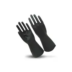 GENERICO - Guantes de Látex Albañil Talla Standard Negro