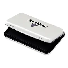 ARTLINE - Tampón Dactilar Metalico Negro