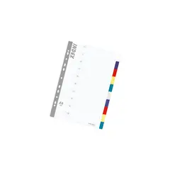 DATA ZONE - Separador Oficio 10 Divisiones Vinílico