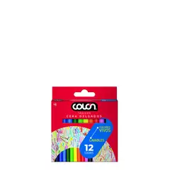 COLON - Lápiz Cera Colón Delgado 12 Colores