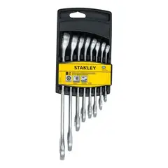 STANLEY - Juego de 8 llaves combinadas en pulgadas 5/16″ A 3/4″