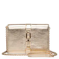 GACEL - Cartera mujer dorado clutch