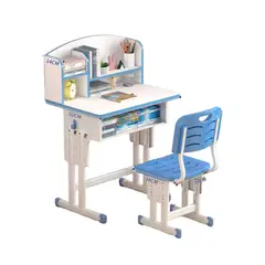 BABYLUNA - Set De Escritorio Y Silla Infantil Altura Ajustable Ultra Resistente Con Estantería