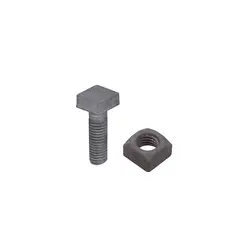 GENERICO - 12 x 1 12 Perno Cuadrado-1316 con Tuerca Cuadrada-27mm 0,5x1,5pulg