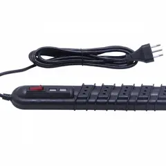 REMA - RITTIG Negro 5-IH 2-USB5V Alarg 3mts 10A-250V 2200W Piloto-Interruptor