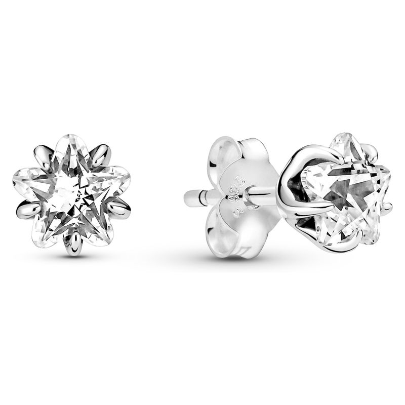 PANDORA - Aretes De Botón Estrellas Celestiales Brillantes Mujer Pandora
