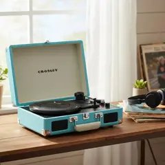GRUPO LASER DISC - TORNAMESA CROSLEY CRUISER DELUXE CON BLUETOOTH Y ALTAVOCES TURQUESA