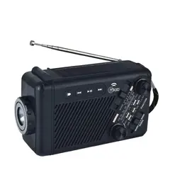 MLAB - Radio de Emergencia Solar Recargable con Dinamo y Bluetooth
