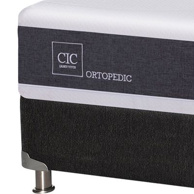 Imagen 2 del producto Box Spring Ortopedic B5 Black 1,5 Plazas + Almohada + Set Olmo