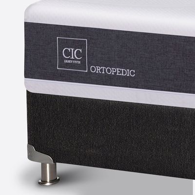 Imagen 2 del producto Box Spring Ortopedic B5 Black 2 Plazas + 2Almohadas + Set Olmo