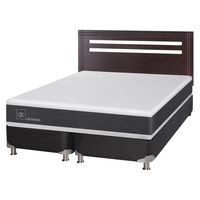 Box Spring Ortopedic B5 Black 2 Plazas Respaldo Munichich