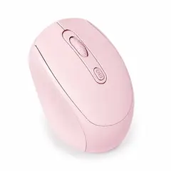 GENERICO - Mouse Inalámbrico Recargable 2.4g Bluetooth 1600 Dpi Rosado