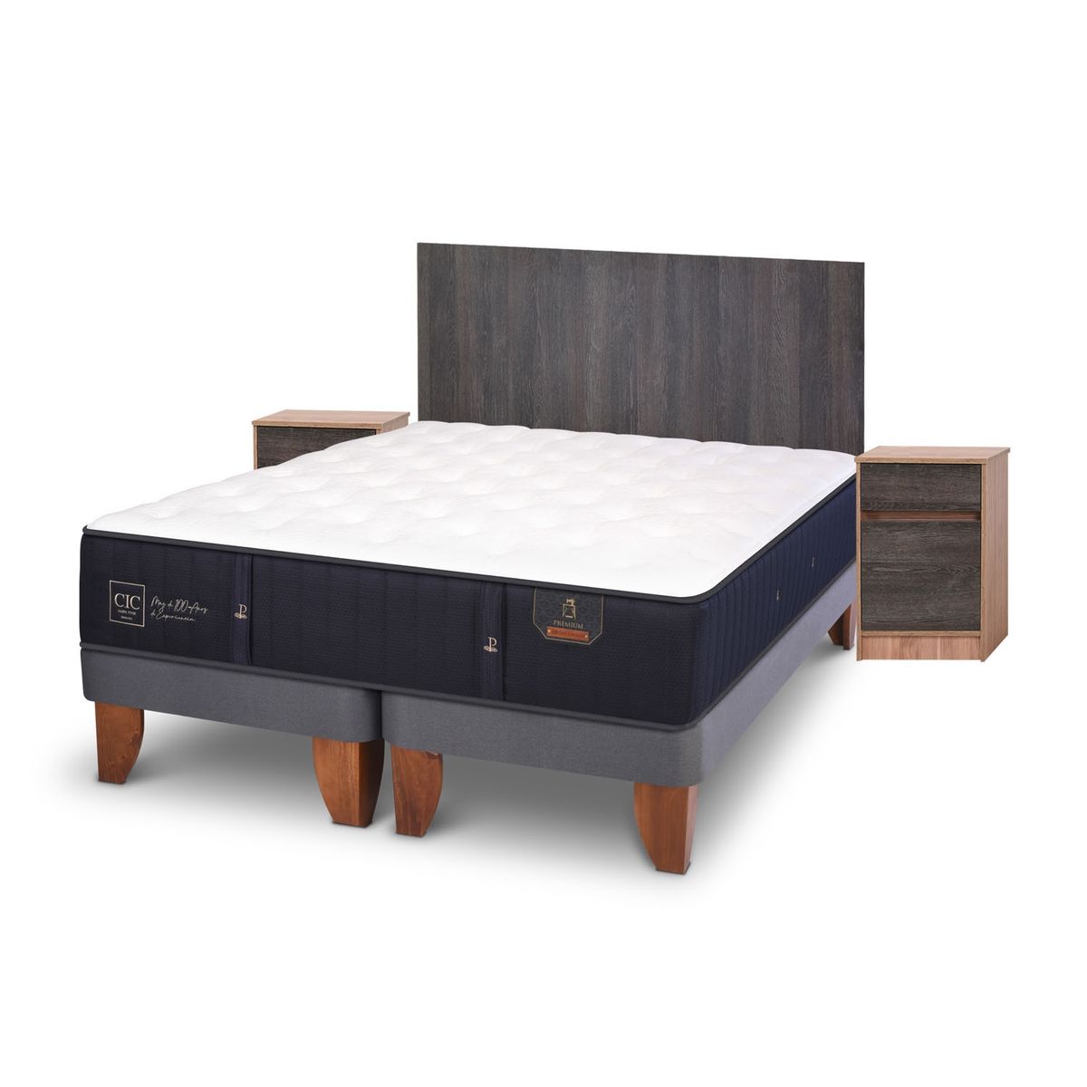 CIC - Cama Europea Premium King Set Espresso Cic