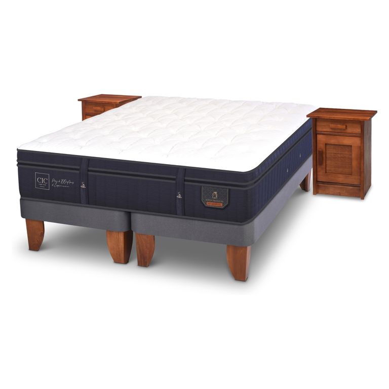 CIC Cama Europea Super Premium King + Veles Milán