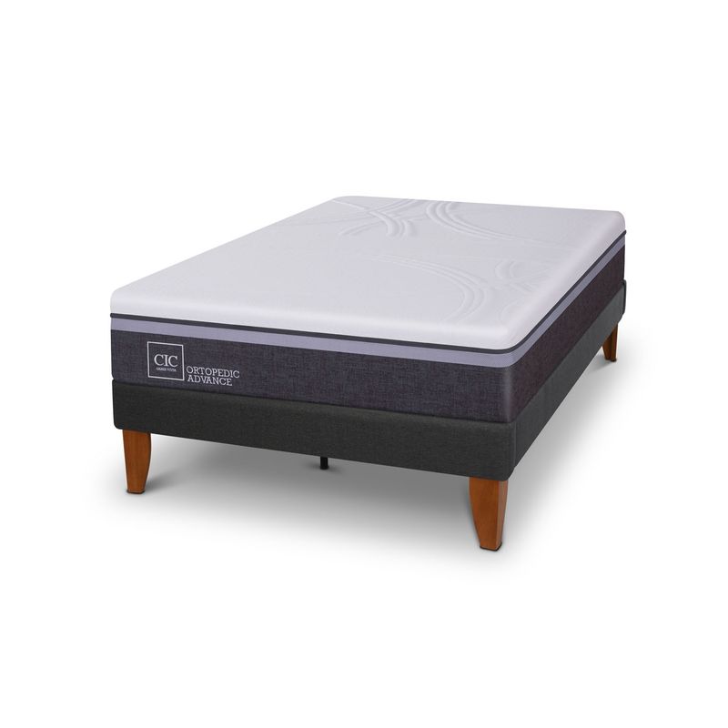 CIC - Cama Europea Curve Ortopedic Advan Cama Europea 1.5 Plazas Cic