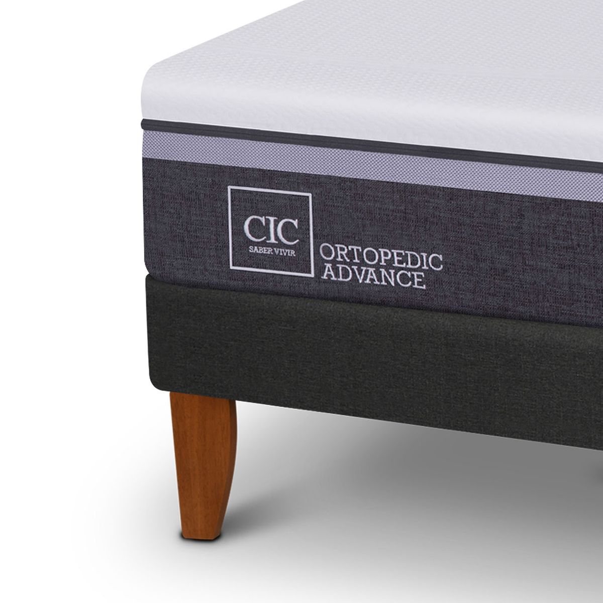 CIC - Cama Europea Curve Ortopedic Advan Cama Europea 1.5 Plazas Cic