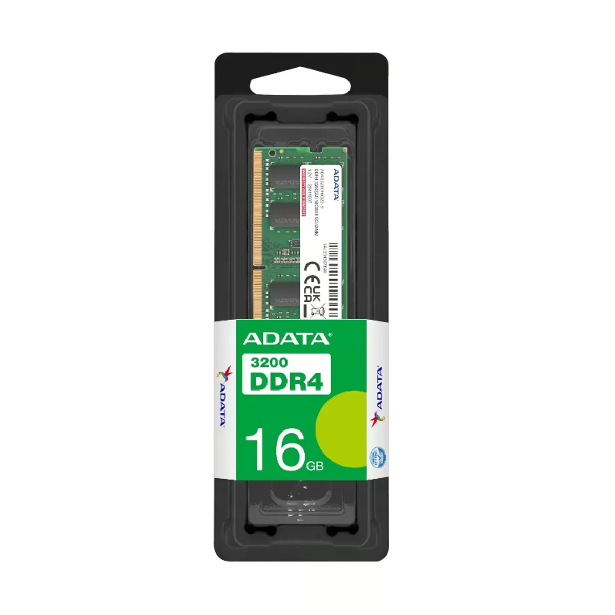 ADATA - Memoria Ram Color Verde 16gb 1 Adata Ad4s320016g22-sgn