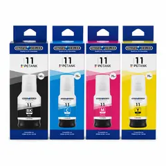 PACIFIC COLOR - Pack 4 Tintas Gi-11 compatibles con G2160 G3160 Pacific