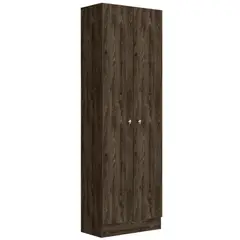 FMFURNITURE - Clóset 2 Puertas Fm-010U 180x60x30 Cm Café Oscuro