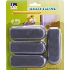 GENERICO - Set 4 Cuña Tope Tranca Puerta Plástico Seguridad Puerta