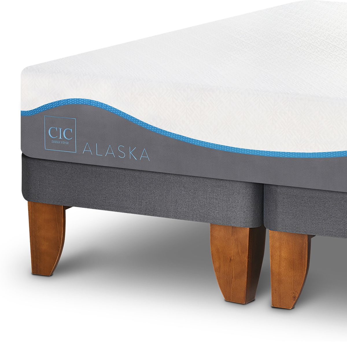 CIC - Cama Europea Alaska King + Respaldo Baker Cic