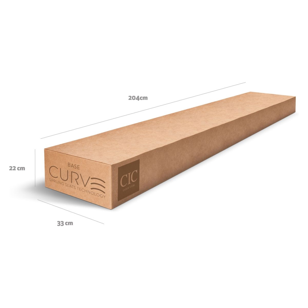 CIC - Cama Europea Curve Alaska 2 Plazas X 2.20Mt Base Normal Cic