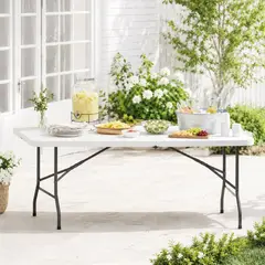 DOPA - Mesa De Exterior Tasbel Mesa Plegable 1.80 De Acero/plástico