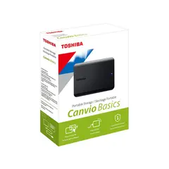 TOSHIBA - Disco Duro Externo 2TB Canvio Basics Black USB 3.0 HDTB520XK3AA DTB520