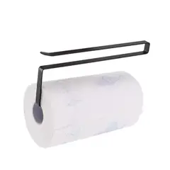 GENERICO - Porta Toalla Nova Soporte Metálico Negro Casa Miel Hierro para Toallas Papel